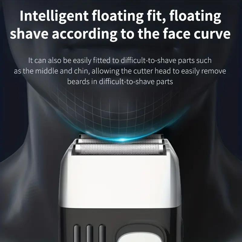 Portable Electric Shaver for Men, 1 Count Multifunctional Mini Rechargeable Beard Trimmer for Men