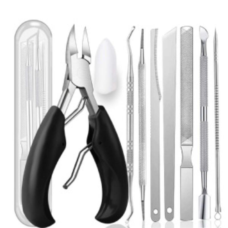 Stainless Steel Toe Nail Clipper Set, 1 Set Pedicure Scissors, Nail Paronychia Nail Clippers Set, Eagle Toenail Skin Callous Knife Blade Set, Christmas Gift