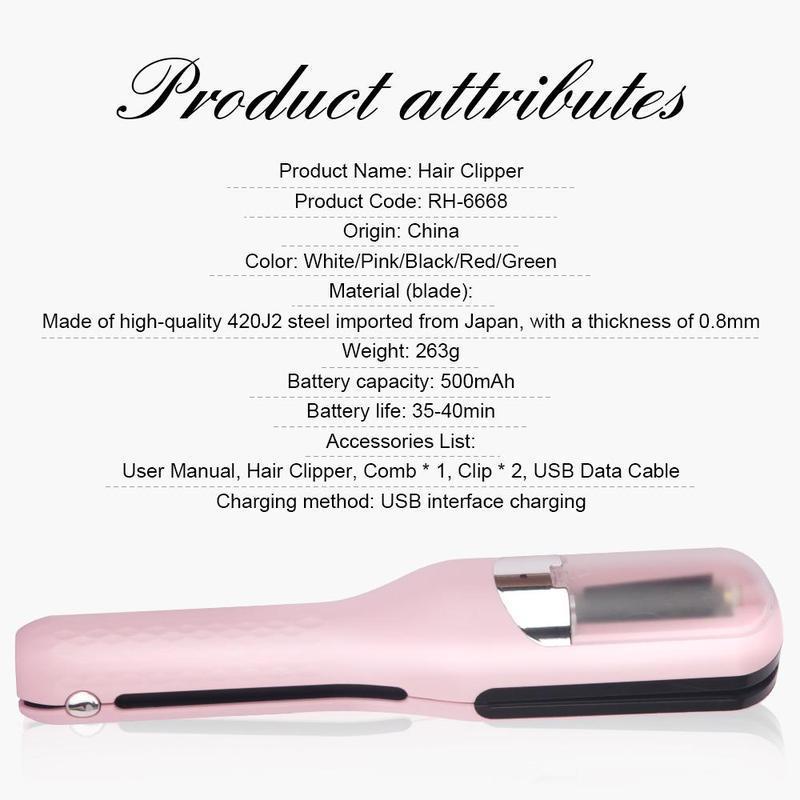 Automatic Electric Hair Clipper, Christmas Gifts, Multifunctional Type-C Rechargeable Hair Split End Clipper, Split End Trimmer, Winter & New Year Gift, Winter Essentials, Stocking Fillers