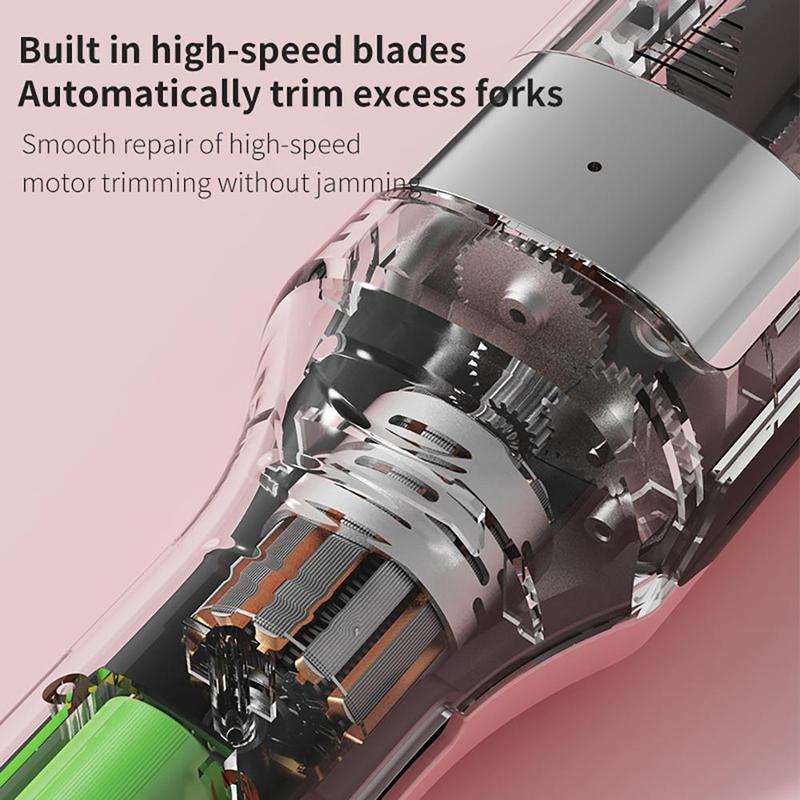 Automatic Electric Hair Clipper, Multifunctional Type-C Rechargeable Hair Split End Clipper, Portable Wireless Hair Trimmer, Hair Care Tool for Gift