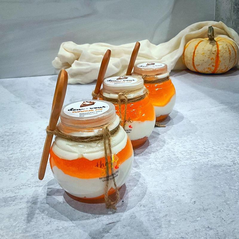 Pumpkin Pie Double Moisturizer | Collagen Boosting | Glowing Skin Butter | All Skin Types | Hydrating Silky Cream Moisture Skincare