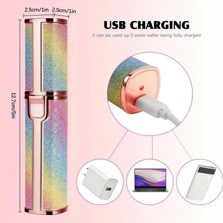 Facial Hair Remover, Removal Shaver for Women, USB Rechargeable Waterproof Eyebrow Face Razor  for Lips, Body, Arms, Mustaches, Fuzz and Chin Multifunction Safe Hair Removal Comfort