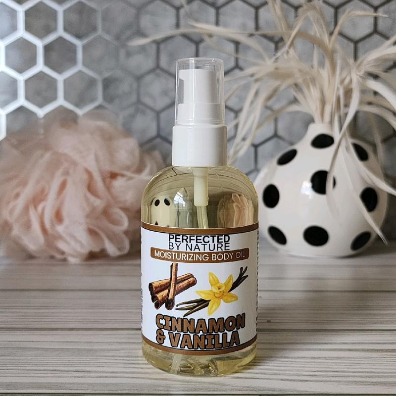 Body Oil Cinnamon & Vanilla - Nourishing Moisturizer for Ultimate Comfort and Body Care