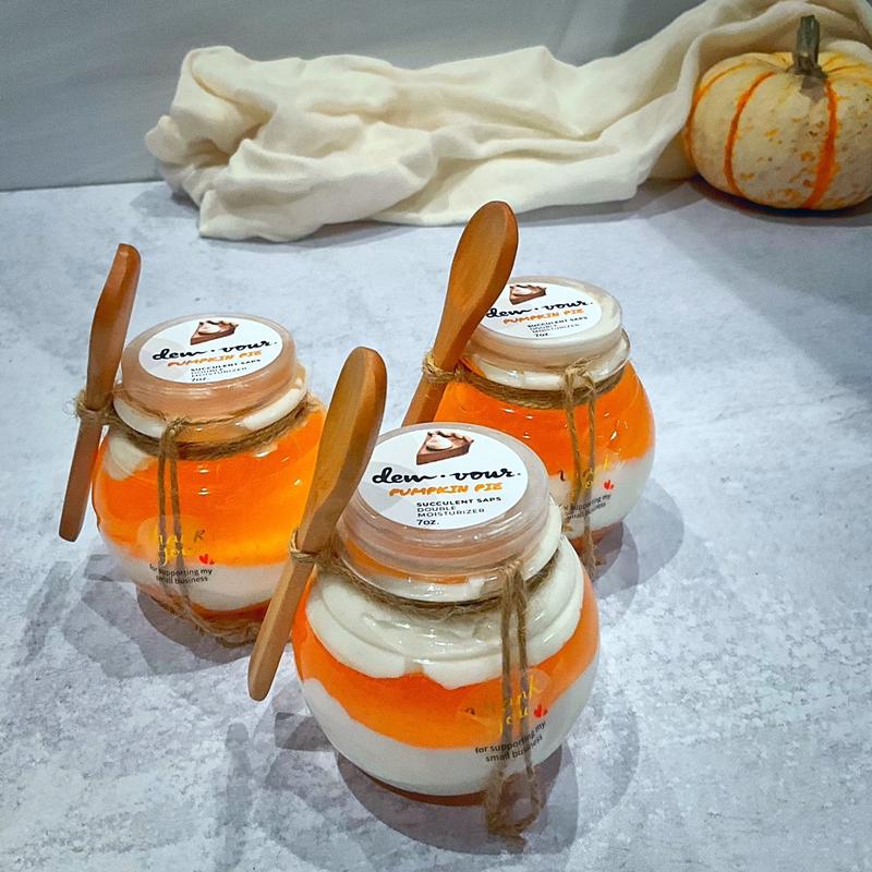 Pumpkin Pie Double Moisturizer | Collagen Boosting | Glowing Skin Butter | All Skin Types | Hydrating Silky Cream Moisture Skincare