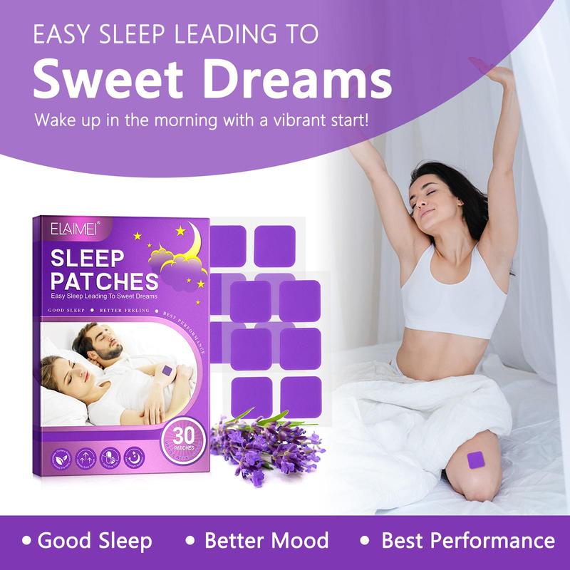 Sleep Patches, 1 Box Natural Herbal Ingredients Sleep Aid Patch, Calm The Mind, Safe and Effective Sleep Patches for Women & Men