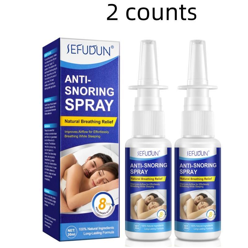 Sleep Anti Snoring Spray, 2 Counts Nasal Breathing Spray, Nasal Cleaning Spray, Nasal Care Product for Men & Women