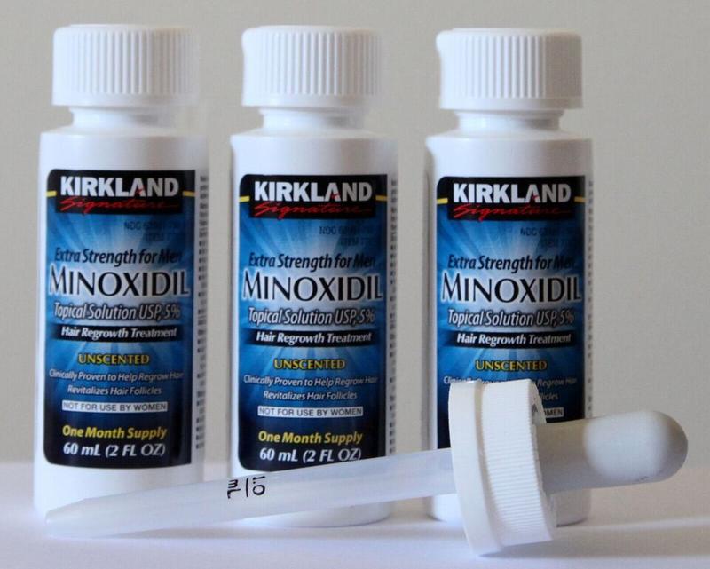 4 Month Kirkland Minoxidil 5% Extra Strength Men Hair Growth Solution, EXP 05 25 Hair Care Daily Storage Comfort