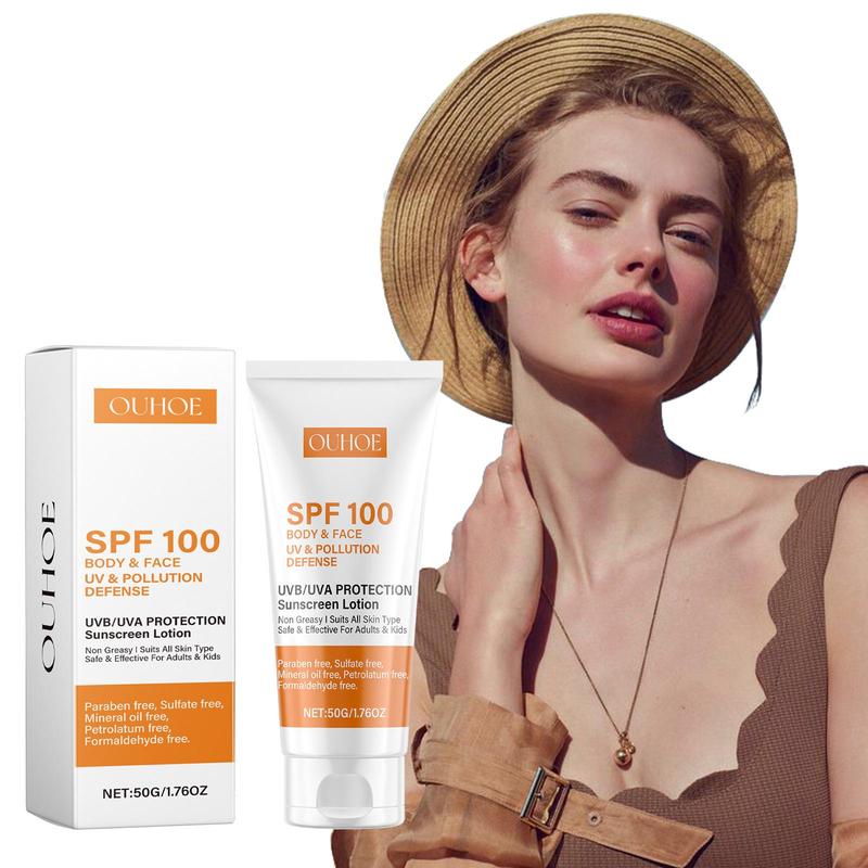 Sun Care Cream, Moisturizing Sun Blocking Cream, Ultraviolet Light Protection Cream, Face & Body Sunblocker Cream, Sun Ray Protection Lotion, Facial Skincare Product