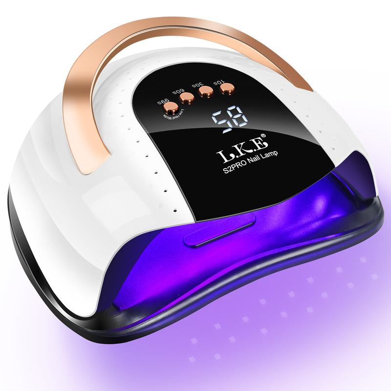 LKEnail UV LED Nail Lamp, Christmas Gifts, SUN S2 Fast Nail Dryer, Nail Curing Light With 57 LED Beads, LCD Touch Screen Auto Sensor Nail Lamp Anil Art Tools, Nail Enhancement Machine for Home Studio Use christmas nails