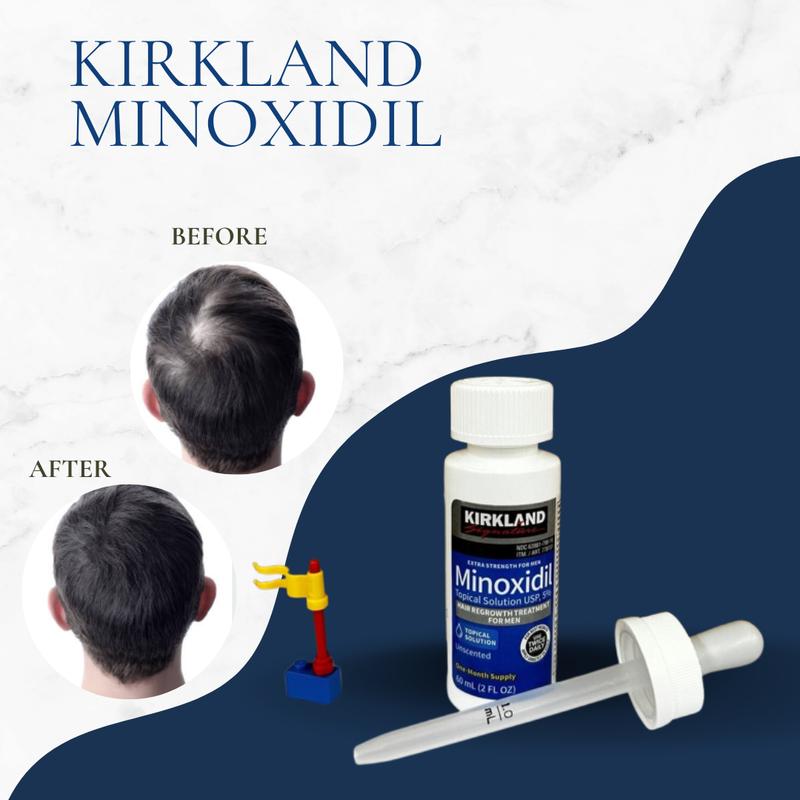 4 Month Kirkland Minoxidil 5% Extra Strength Men Hair Growth Solution, EXP 05 25 Hair Care Daily Storage Comfort