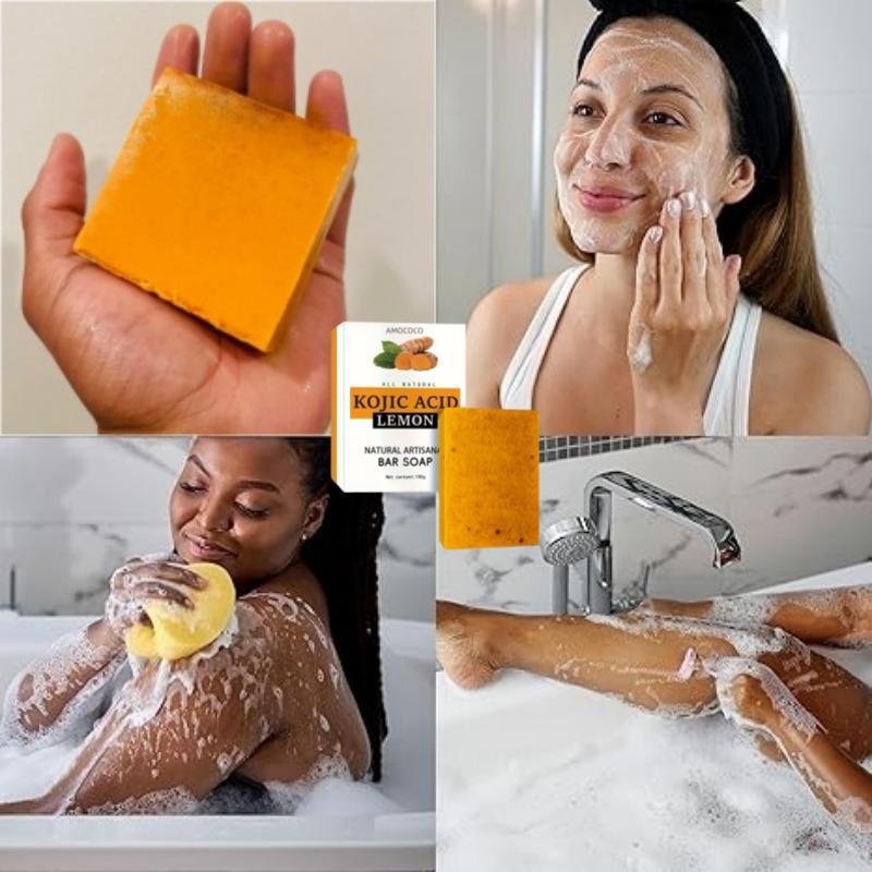 Curcuma soap Turmeric Soap Bar for Body & Face - Made with Natural and Organic Ingredients. Gentle Soap – For All Skin Types –  4.5oz Bar Facial Skincare Cleanser Facial Cleansing Facial Wash