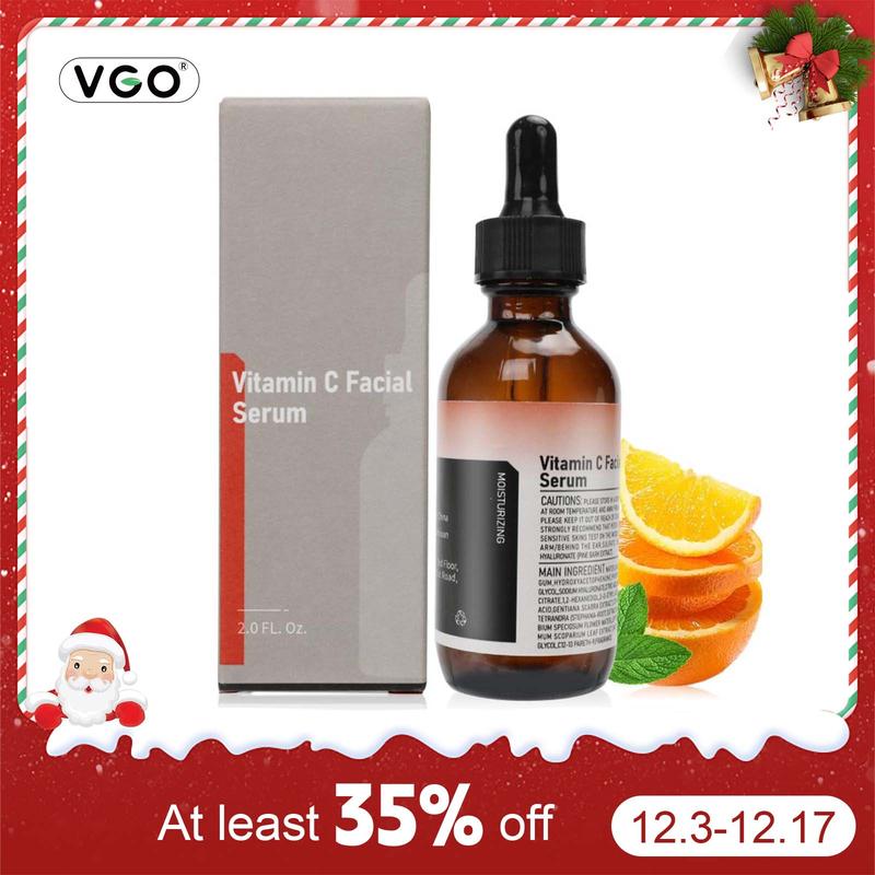 VGO Vitamin C Facial Serum Essence, 30ml   60ml Skincare Cleanser-B3 Gentle Acne