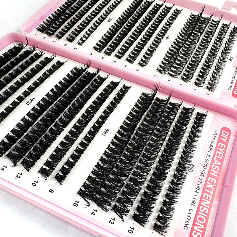 Mixed Length Individual False Eyelashes, 600pcs box Natural Look Eyelash Extensions, Self Grafting Curl Eyelashes, Eye Makeup Enhancement False Eyelashes, Christmas Gift