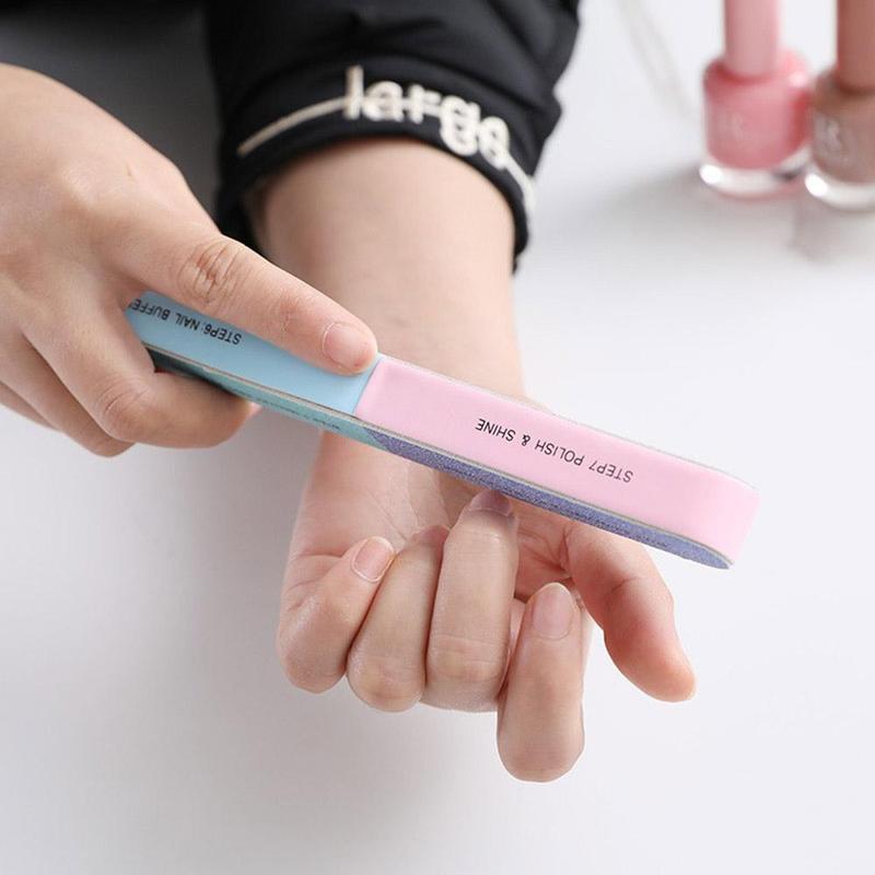 6-sided Nail File, Nail Polishing Tool, Professional Manicure Tool for Home & Beauty Salon Use