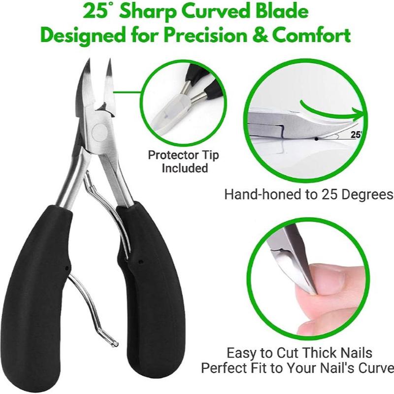 Stainless Steel Toe Nail Clipper Set, 1 Set Pedicure Scissors, Nail Paronychia Nail Clippers Set, Eagle Toenail Skin Callous Knife Blade Set, Christmas Gift