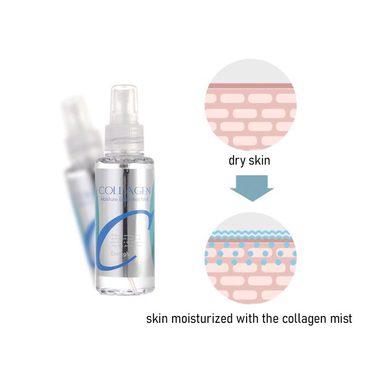 [ENOUGH] Collagen Moisture Essential Mist 100ml, hydration to nourish and Replenish Dry, Dehydrated skin, Hydrolyzed Collagen, Moisturizing Mist, Easy To Use, Korean Skin Care, Viral  Essential Mist