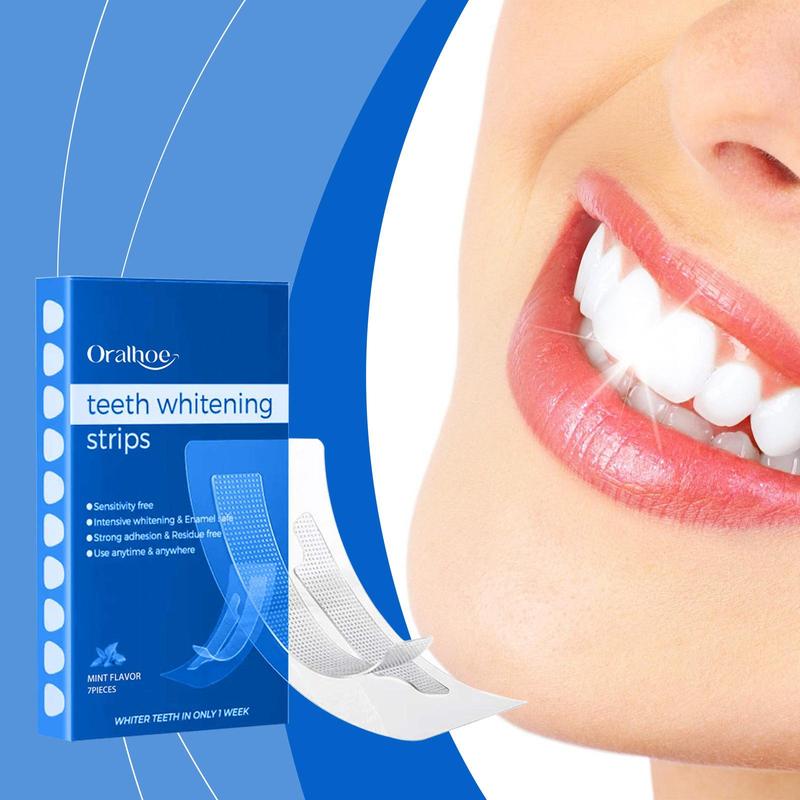 Teeth Brightening Strips, 1 Box Stable and Comfortable Brightener Strips, Professional Teeth Brightening Strips for Men and Women