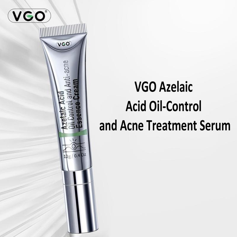 VGO Acne Removal Cream - Natural Essence, Azelaic Acid & Salicylic Acid - Anti-Aging Hydrating Facial Serum - Skincare