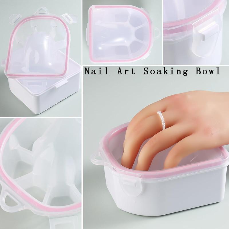 Gorgeous Nail Soaking Bowl! This 1 count bowl is used for soaking gel polish, dip powder remover during manicure. It comes with a stainless steel cuticle peeler, cuticle pusher, and is suitable for using with acetone for acrylic nail supplies.