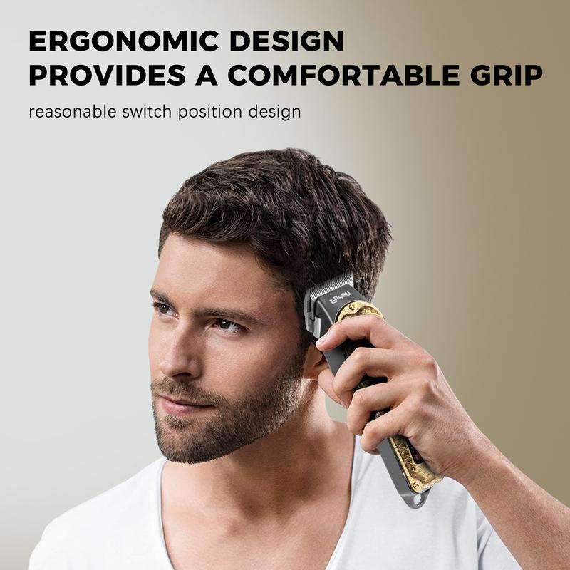 Professional Hair Clipper For Men Cordless Hair Clipper Kit HairTrimmer Cutting Grooming Beard Shaver Kit, PersonalCare Appliances