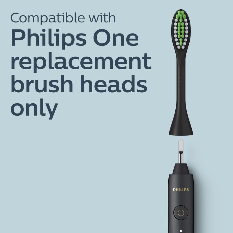 Philips One by Sonicare Rechargeable Toothbrush, Shadow Color, HY1200 26 Handle Cleansing Handle Cleansing Handle Cleansing