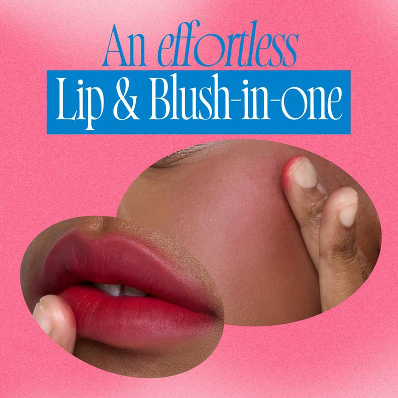 [Be Ambitious] fwee Lip&Cheek Blurry Pudding Pot | Makeup Blush and Blurred Matte Lips | Pudding Texture, Airbrushed Finish | 2 colors (Be+Ambitious) + Lip brush makeup set