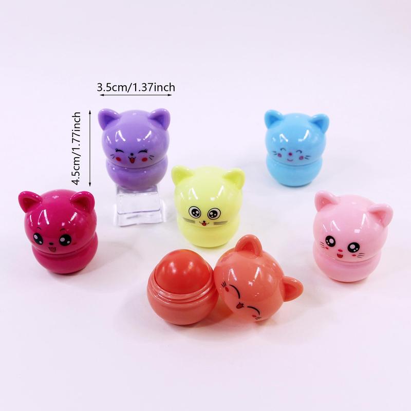 Cute Cat Design Lip Balm, Moisturizing Lip Skincare Balm, Hydrating Moisture Product, Suitable for All Occasions Lip Makeup, Makeup Accessories