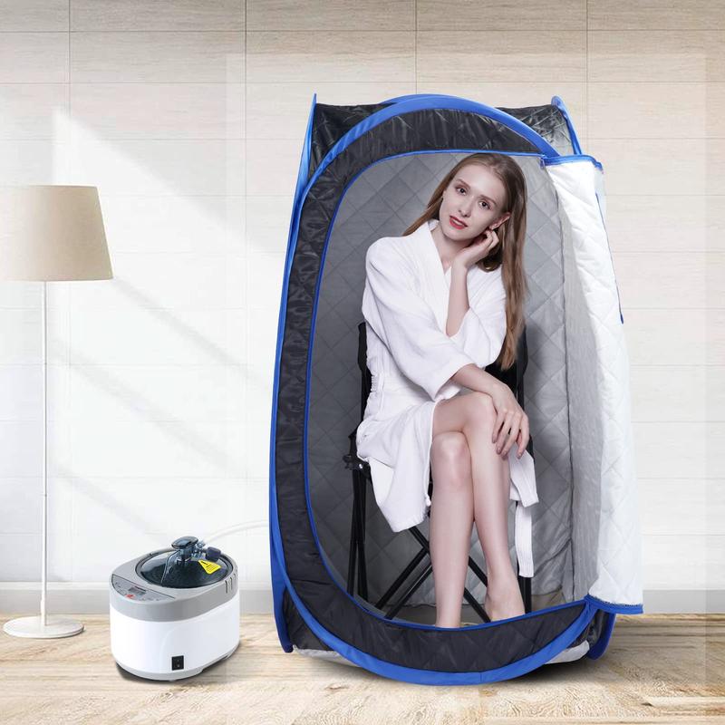 Foldable Portable Steam Sauna, Personal Sauna Tent for Home SPA with 1000w 3L Steamer,Remote Control