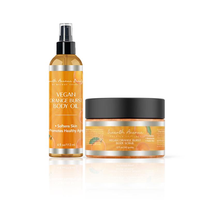 Vegan Body Scrub and Body Oil Duo Collection: Choose one or get them all! Hydrating & Nourishing Body Care Hydrating