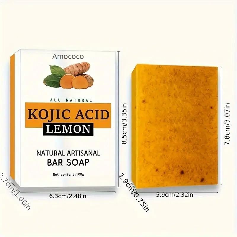 Turmeric Cleansing Set, Turmeric Soap, Turmeric Cleansing Mousse with Vitamin C, Hyaluronic Acid, Retinol, Oil Control, Gentle Exfoliation, Suitable for All Skin Types, Travel Essentials Cleansing Set