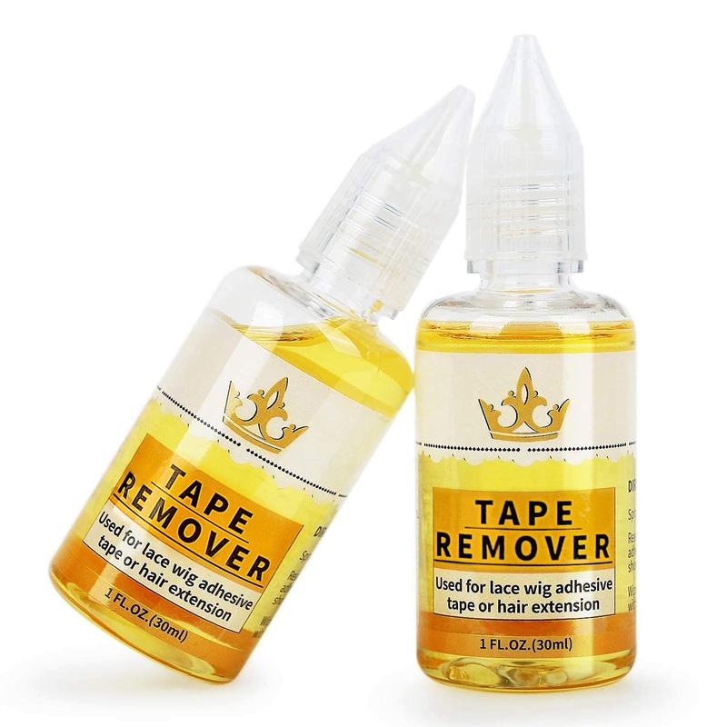 Hair Extension Tape Remover - Quick-Acting Adhesive Remover for Hair Extensions and Lace Wigs (Includes Two Bottles)