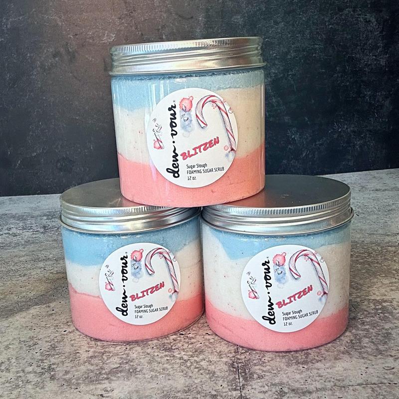 Blitzen Foaming Scrub  | Peppermint | Blood Circulation | Stress Relief Menthol Relief  Headache Relief | Cleansing Scrub | Soap | Body Care Scent