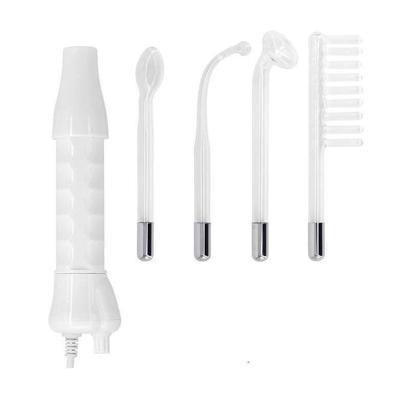 High Frequency Facial Machine, 1 Set Portable Handheld Facial Beauty Instrument, Facial Massage Tool with 4 Different Tubes, Professional Skin Care Wand