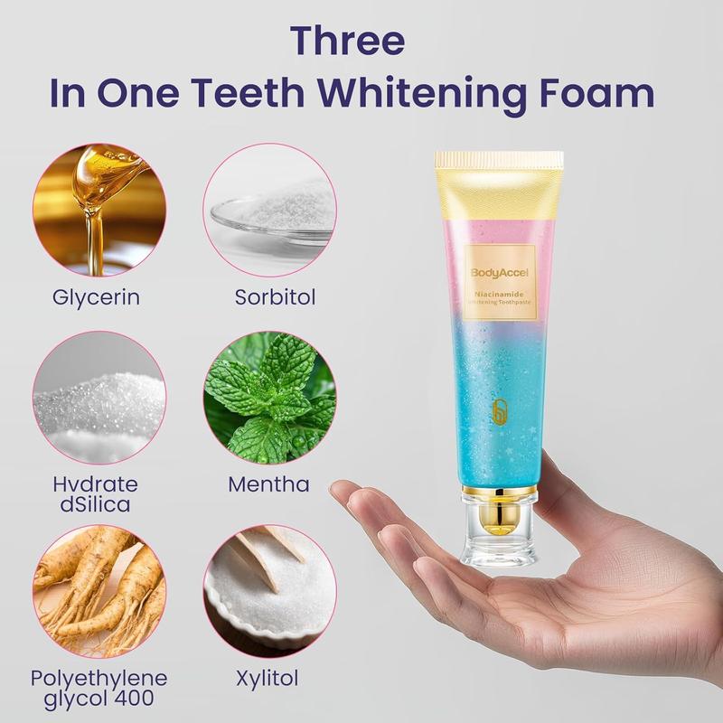 Niacinamide Toothpaste, Fresh Breath Toothpaste, Oral Care Whitening Toothpaste toothpaste