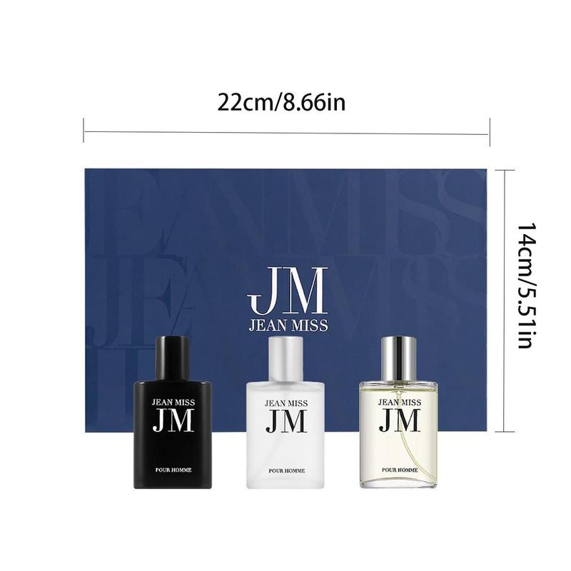 Men's Passion Eau De Perfume, 3 Counts set Long Lasting Fragrance Essential Oil, Men's Cologne Fragrance Spray, Summer Gift, Makeup Products