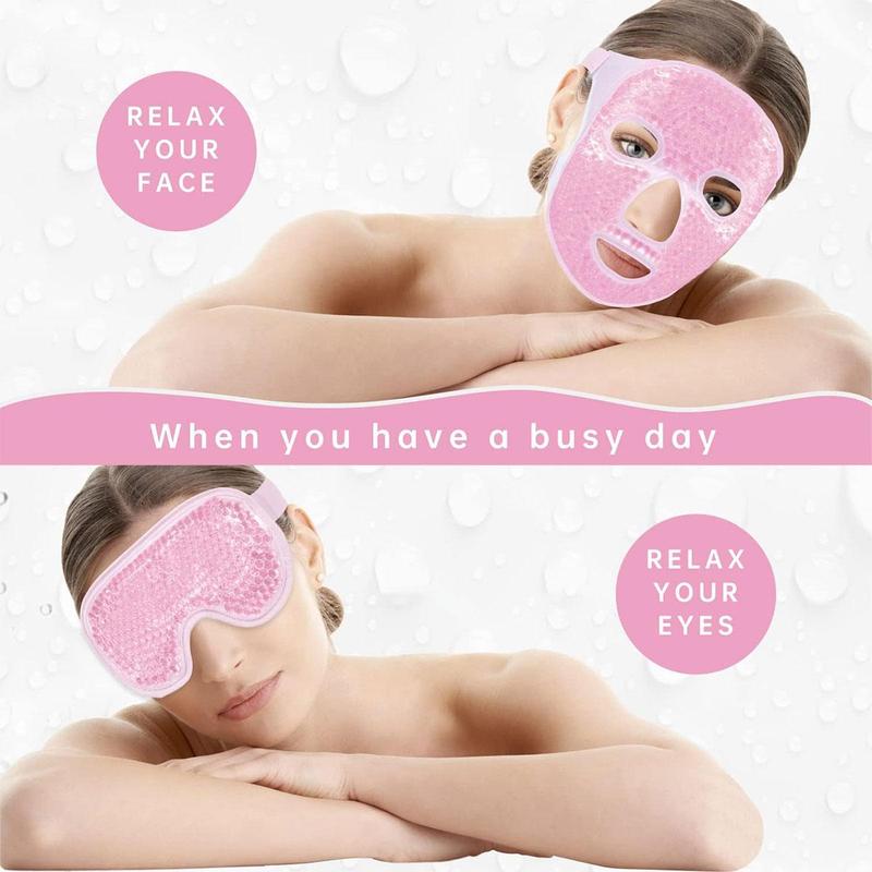 Face Ice Pack, Compress Face Mask, Reusable Eye Mask, Skin Care for Women, Daily Facial Cold Pack, Comfort Face Mask, Summer Gifts