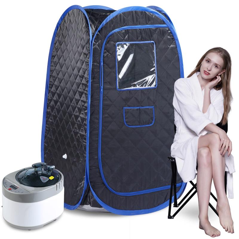 Foldable Portable Steam Sauna, Personal Sauna Tent for Home SPA with 1000w 3L Steamer,Remote Control