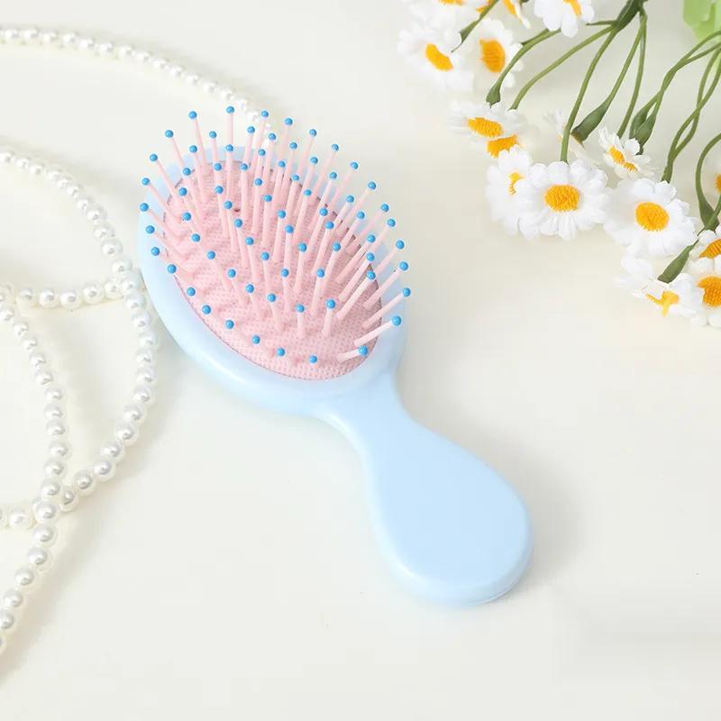 Cute Air Cushion Comb, Compact Size Scalp Massage Brush, Curly Hair Detangling & Styling Combs, Personal Hair Styling Tool for Women & Girls