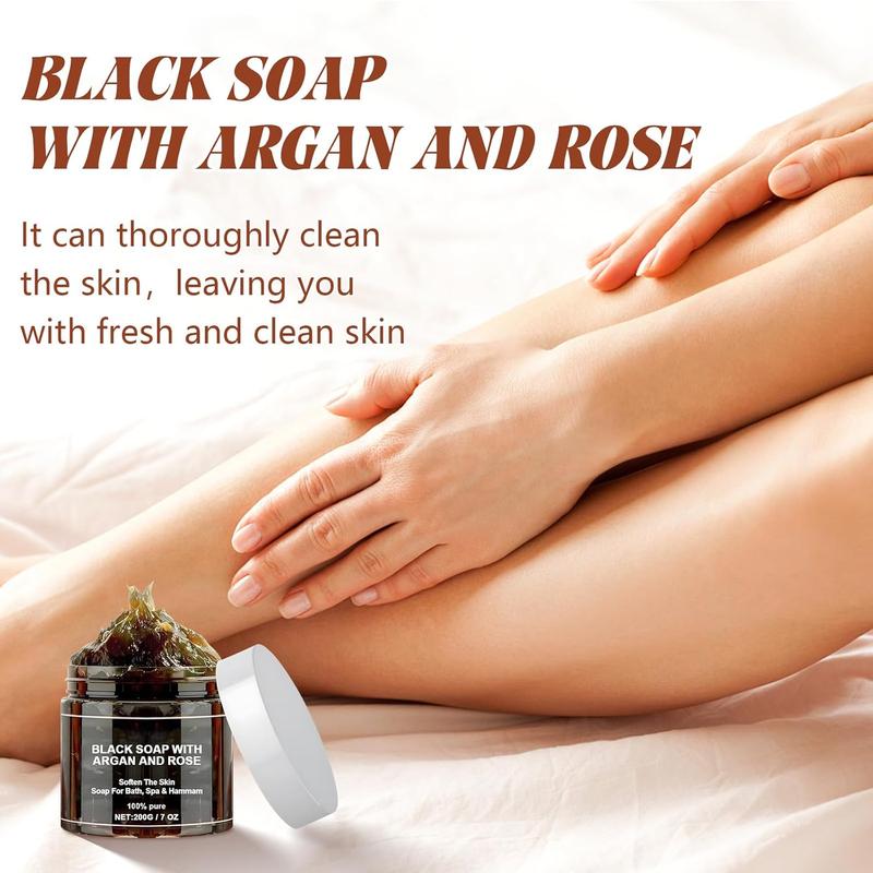 Morocco Black Soap With Argan And Rose, Zawina Morocco Black Beldi Soap, Zawina Moroccan Black Soap