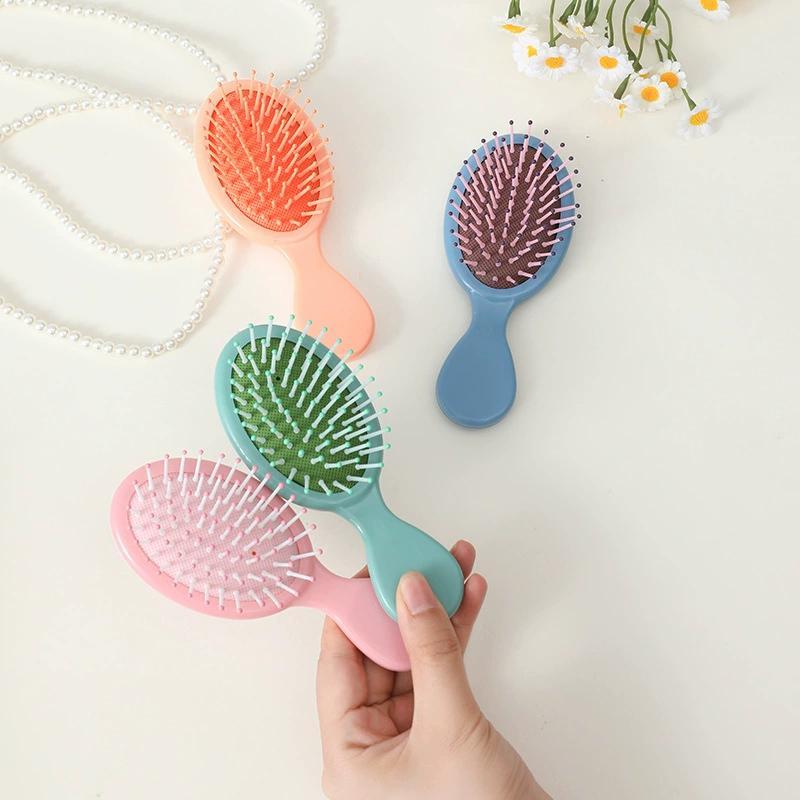 Cute Air Cushion Comb, Compact Size Scalp Massage Brush, Curly Hair Detangling & Styling Combs, Personal Hair Styling Tool for Women & Girls