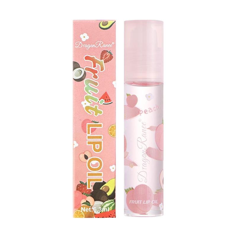 Cute Moisturizing Lip Oil, 1 Count Fruit Flavored Lip Gloss, Hydrating Lip Oil Lip Stick, Plumping Lip Oil Lip Stick Prevents Dry Cracks, Lip Care Products