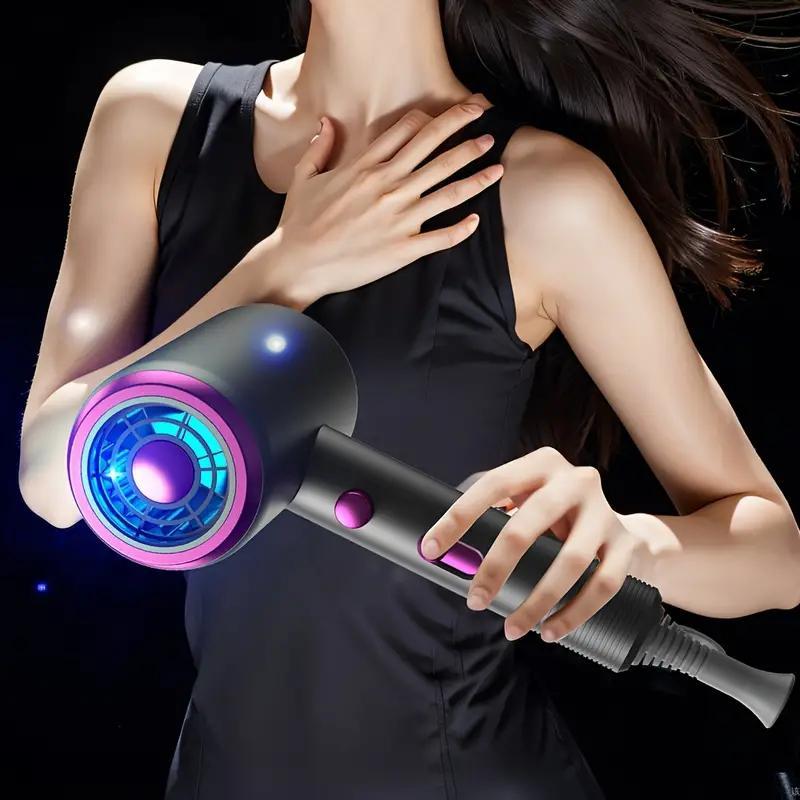 Professional Hair Dryer Kit, Negative Hair Dryer with Comb & Diffuser Accessories & Holder, Fast Drying Hair Care Device, Suitable for All Hair Types, Holiday Gifts, Hair Dryer