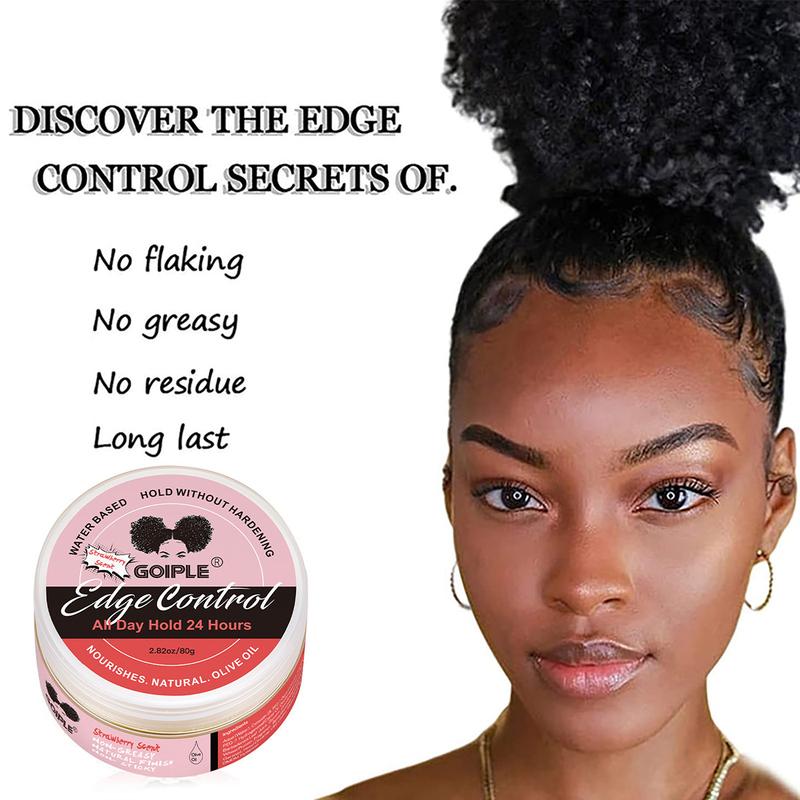 5 Count Edge Control Wax Set - Non-Greasy Strong Hold for Smooth Edges, Strawberry Scent Hair Wax Stick for Perfect Styling