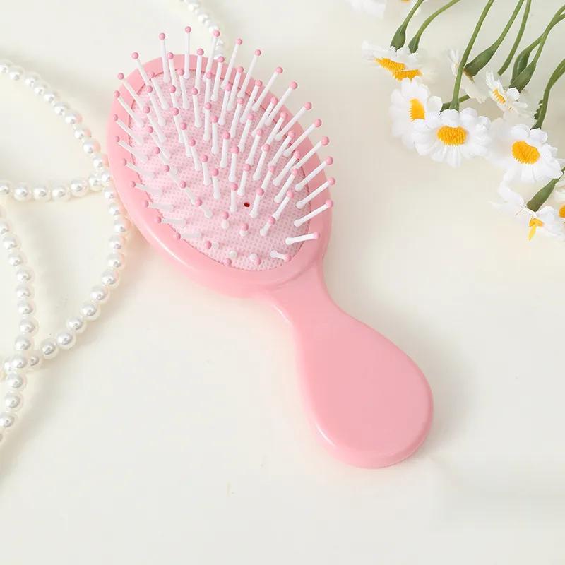 Cute Air Cushion Comb, Compact Size Scalp Massage Brush, Curly Hair Detangling & Styling Combs, Personal Hair Styling Tool for Women & Girls