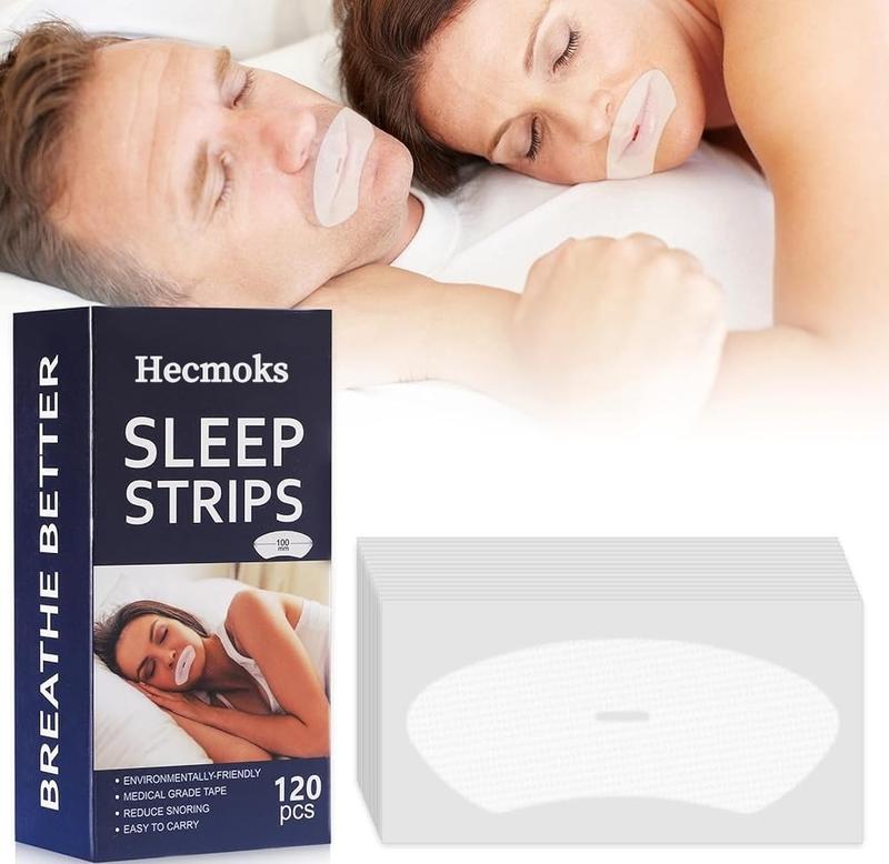 Hecmoks Comfort Sleep Patch - 90 120pcs Anti-Snore Mouth Tape, Daily Use Sleep Aid for Mouth Breathers. Stop Snoring Naturally!