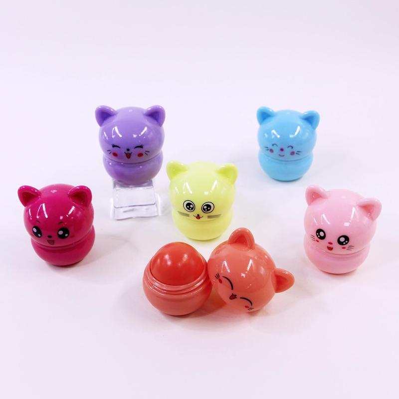 Cute Cat Design Lip Balm, Moisturizing Lip Skincare Balm, Hydrating Moisture Product, Suitable for All Occasions Lip Makeup, Makeup Accessories