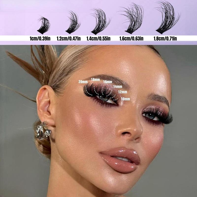 Natural Look Eyelash Extensions, 1 Box Individual False Eyelashes, Self Grafting Curl Eyelashes, Eye Makeup Enhancement False Eyelashes, Christmas Gift