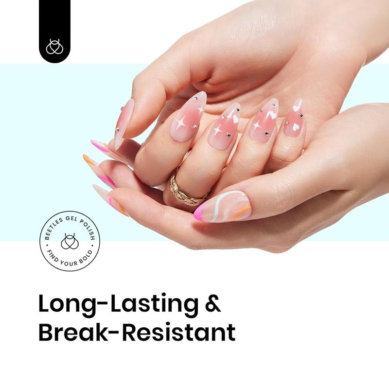 Glue Gel for Nail Tips and Clear Acrylic Nails Long Lasting, Curing Needed UV Extension Glue.