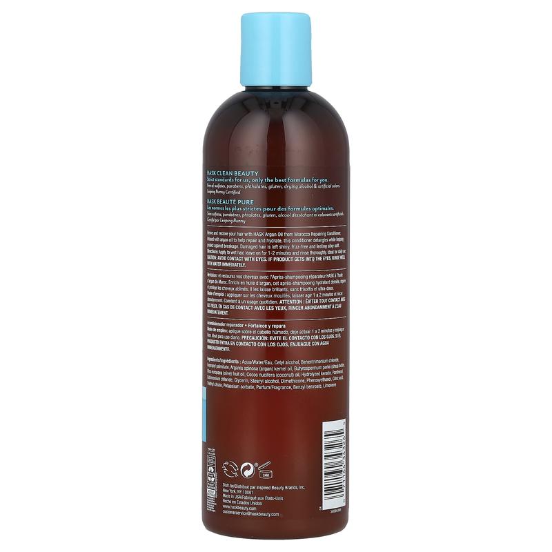 Hask Beauty Argan Oil From Morocco, Repairing Conditioner, 12 fl oz (355 ml)