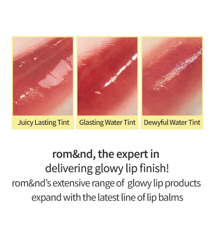 [Official rom&nd Partner] Glasting Melting Balm (15 Colors), Glossy Finish, Plumping Lips, Glazed Lips, Hydrating & Moisturizing, Korean Lip Balm Gloss, Water Bomb, High Pigmentation, Vegan, MLBB, romand, korean makeup, k beauty makeup i love lipgloss